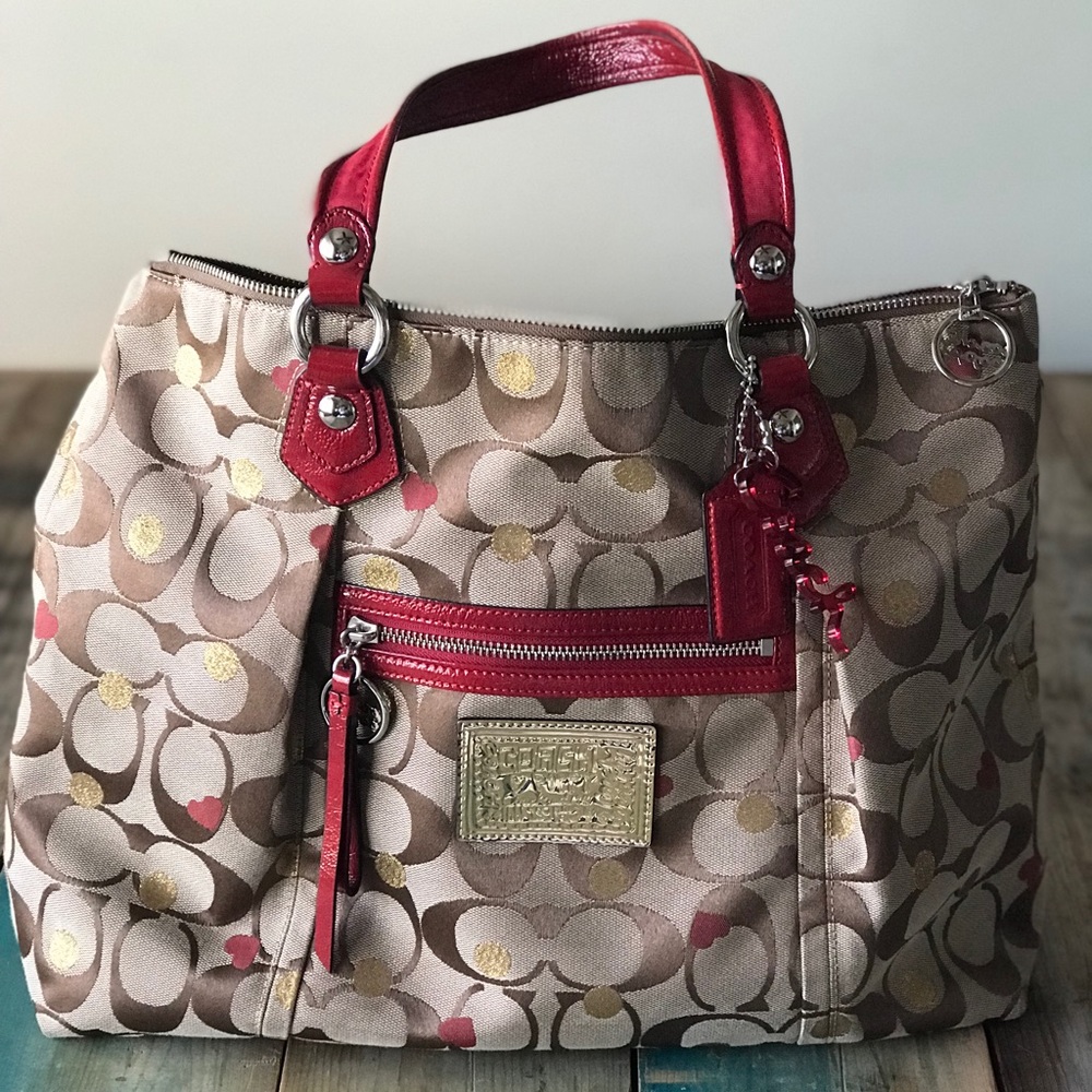 COACH POPPY SECRET ADMIRER Glam Tote